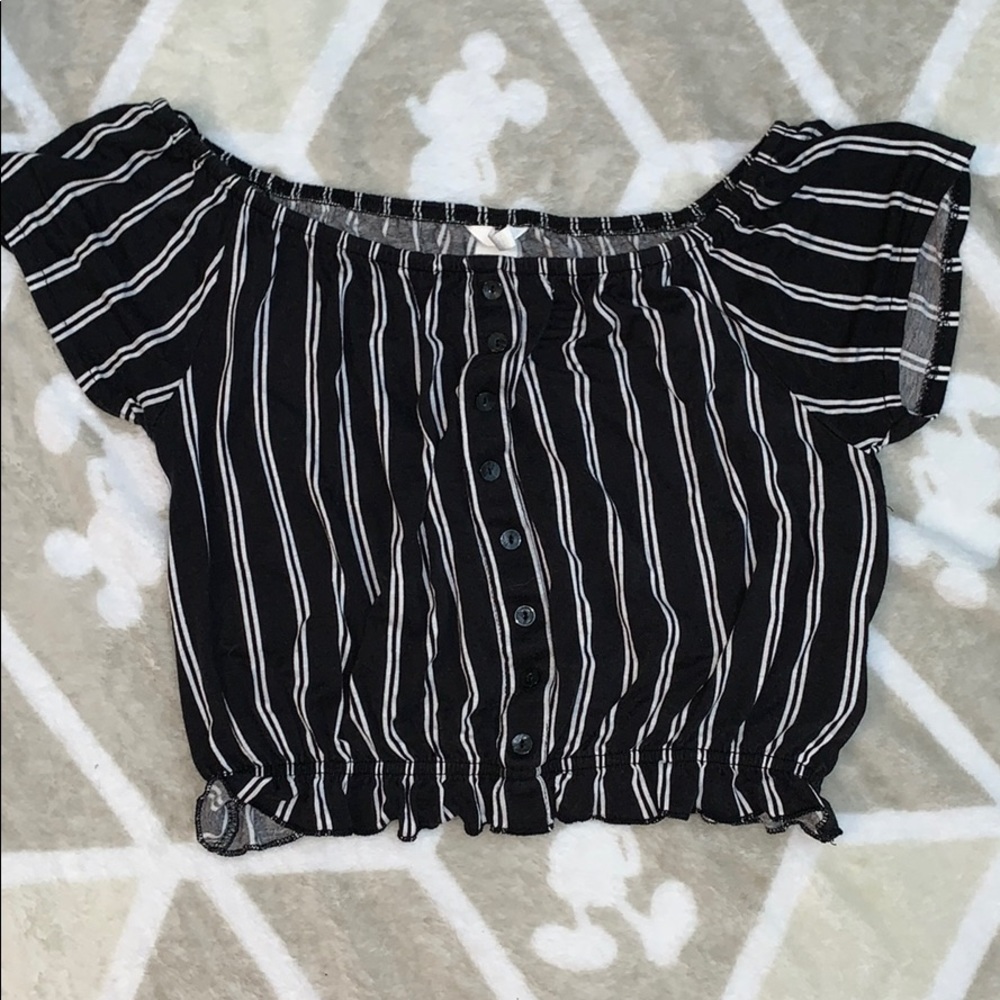 Cute off the shoulder crop top